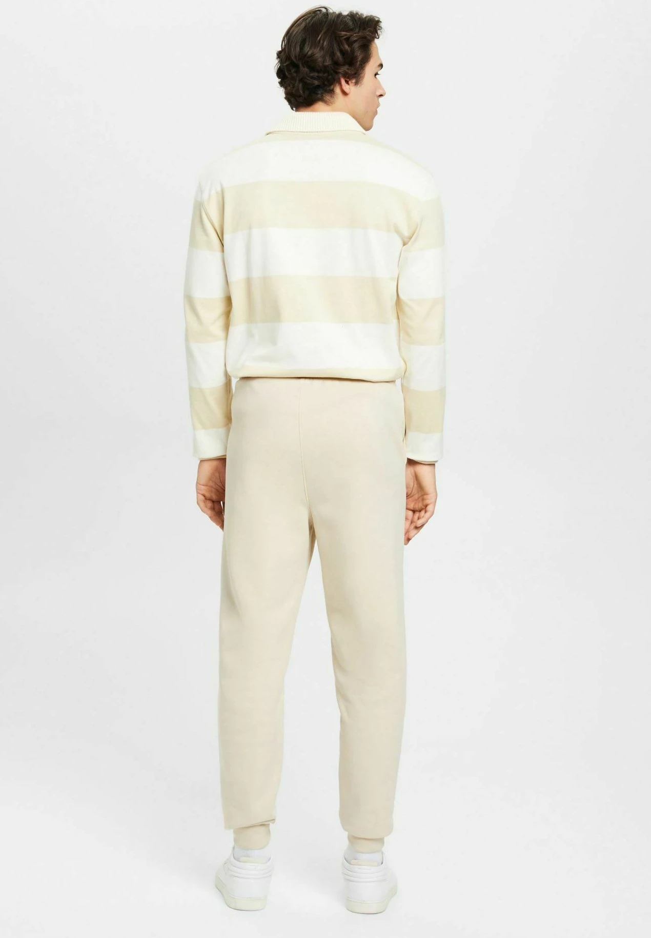 ESPRIT Jogging Mit Logoprint - Pantalones Deportivos - Light Taupe - Imagen 3