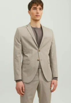 JACK&JONES Premium Karierter - Americana - White Pepper