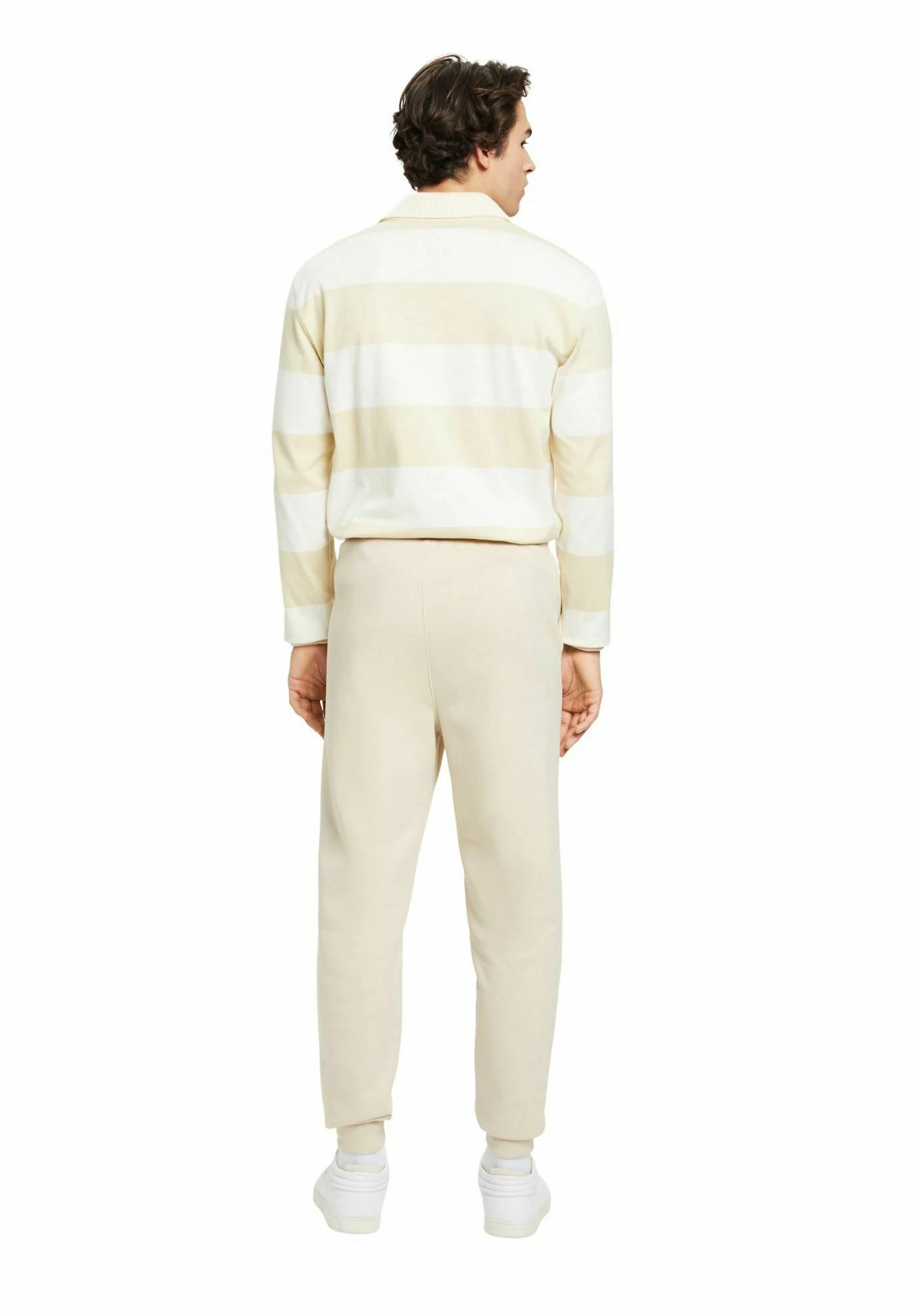 ESPRIT Jogging Mit Logoprint - Pantalones Deportivos - Light Taupe - Imagen 8