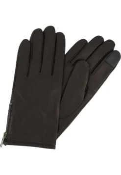 AllSaints With Branded Zip Pull Touch Tips - Guantes - Black