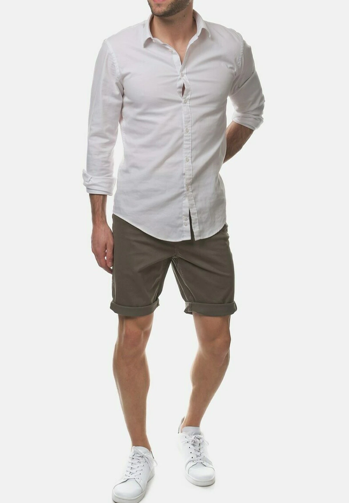 Shorts - Vert Kaki - Imagen 2