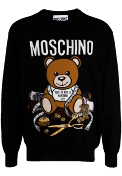 MOSCHINO Teddy Bear - Jersey De Punto - Black