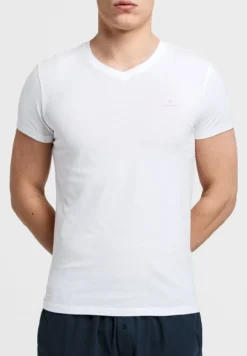 Gant 2-Pack V-Neck T-Shirts - Camiseta De Pijama - White
