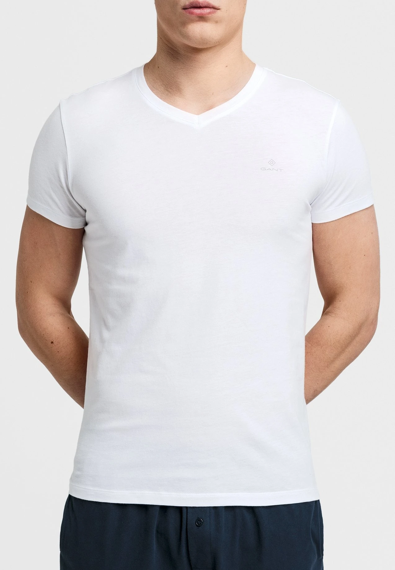 Gant 2-Pack V-Neck T-Shirts - Camiseta De Pijama - White