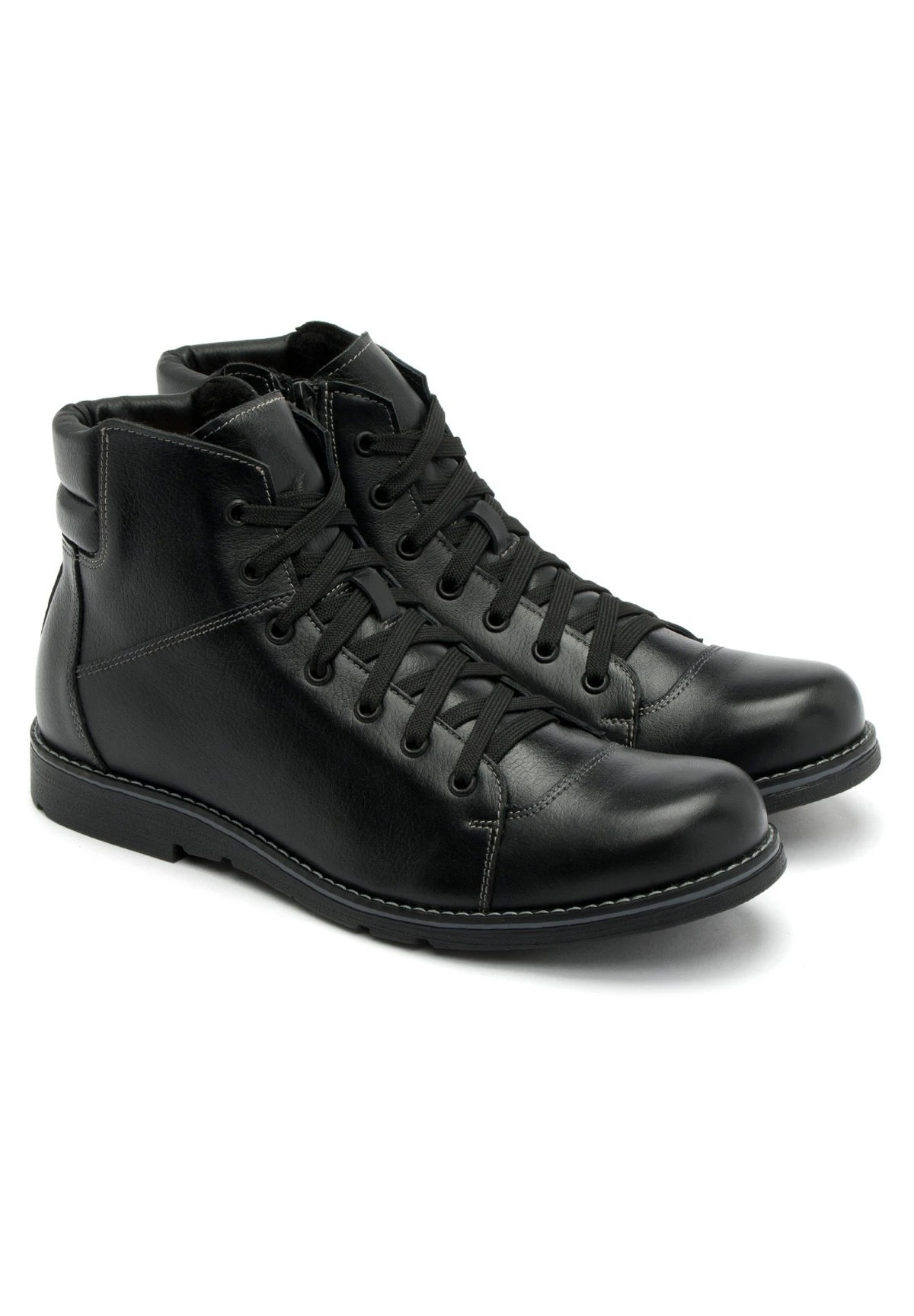 Botines Con Cordones - Black - Imagen 2