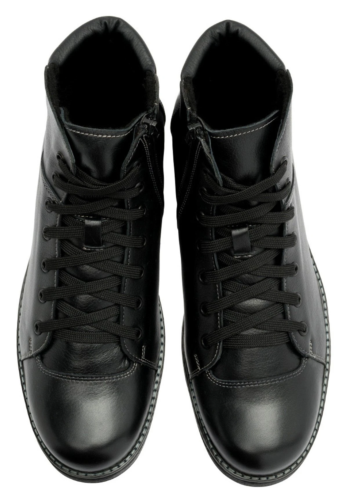 Botines Con Cordones - Black - Imagen 3