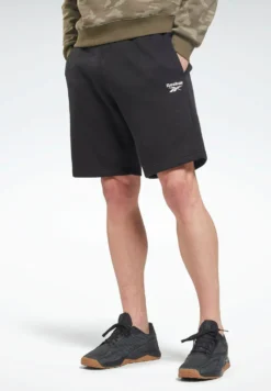 Reebok Classic Ri Left Leg Logo- Shorts - Black