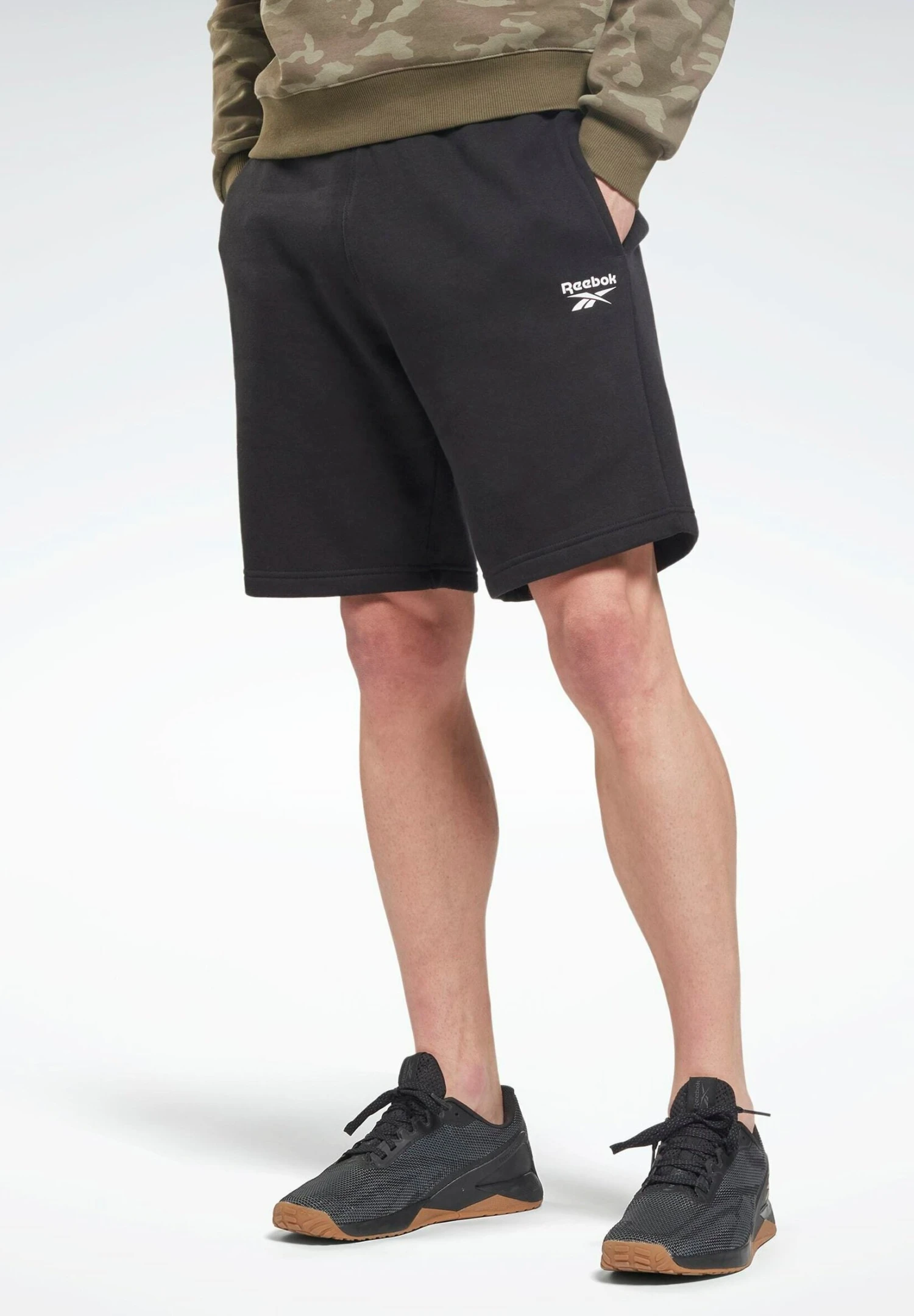 Reebok Classic Ri Left Leg Logo- Shorts - Black