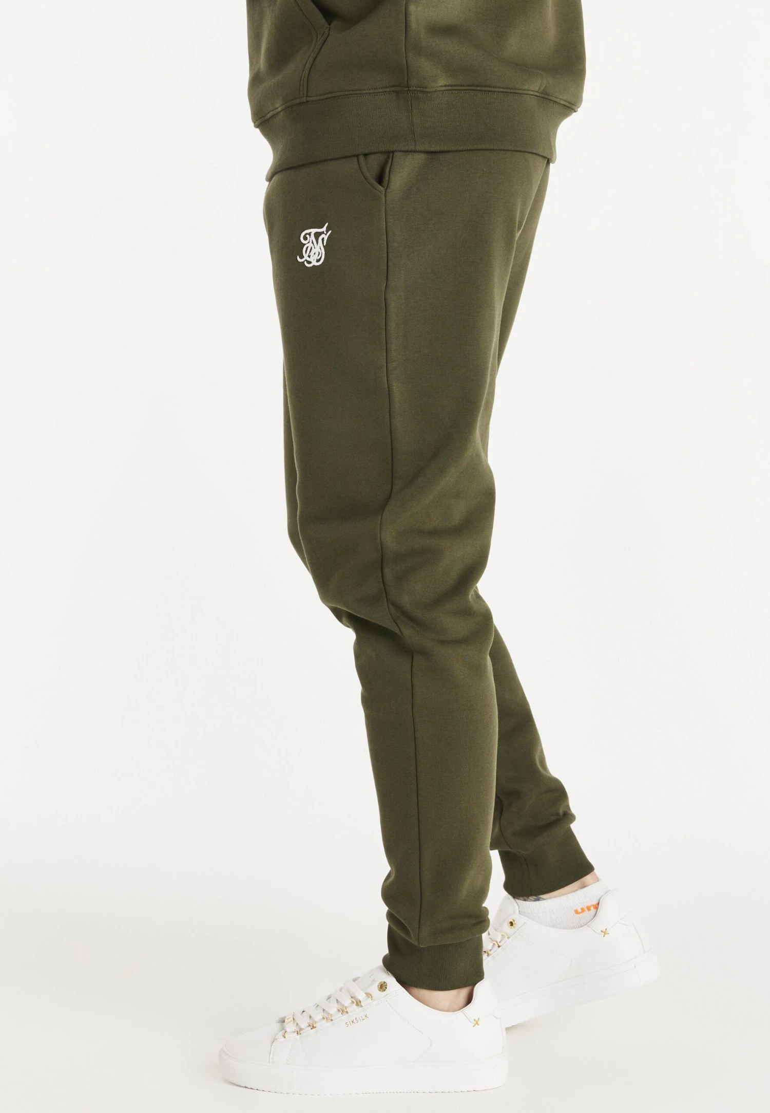 SikSilk Core Cuffed Jogger - Pantalones Deportivos - Khaki - Imagen 4