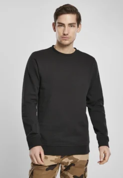 URBAN CLASSICS Organic Basic Crew - Sudadera - Black