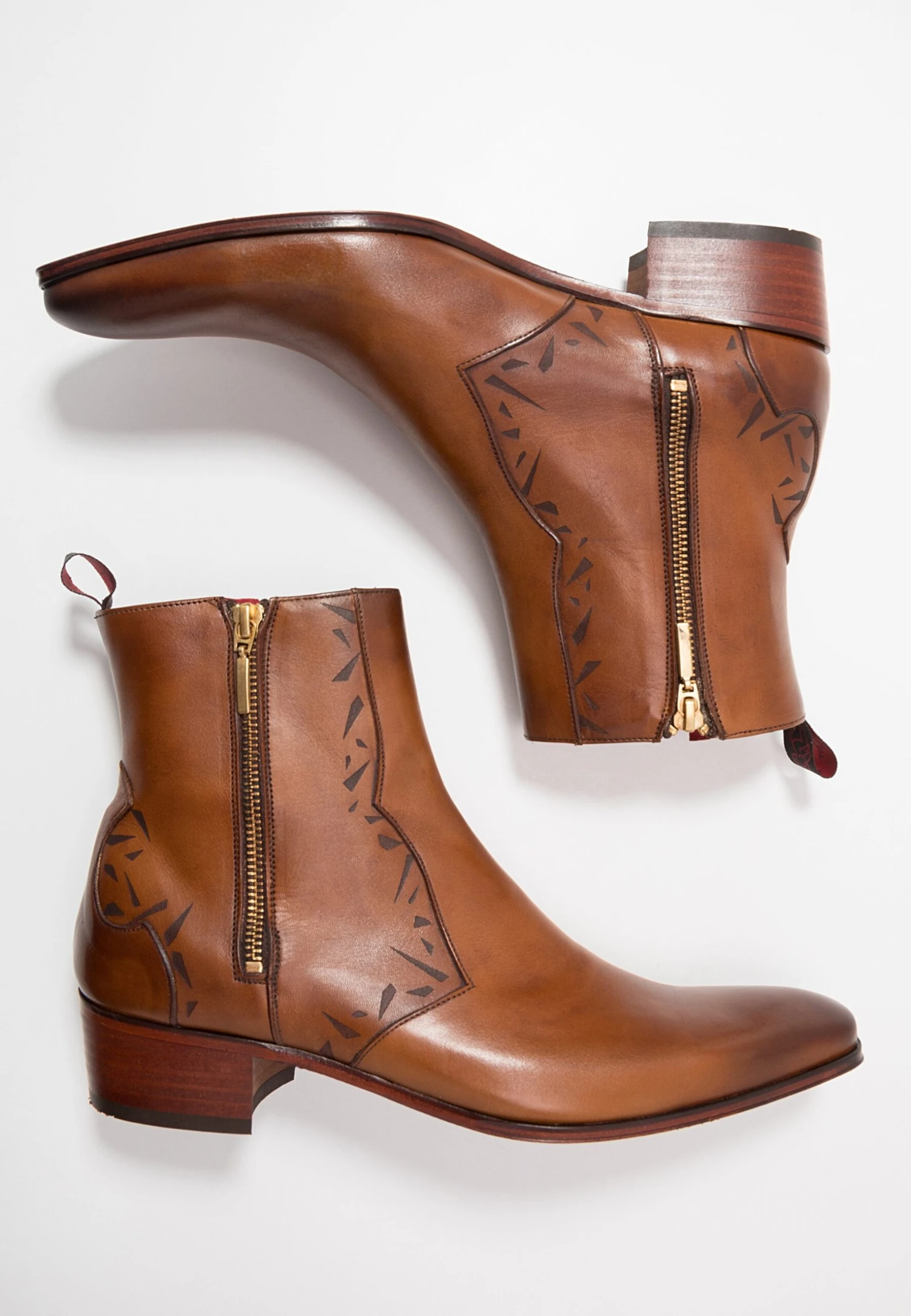 Carlito Double Zip Boot - Botines Camperos - Tan - Imagen 2