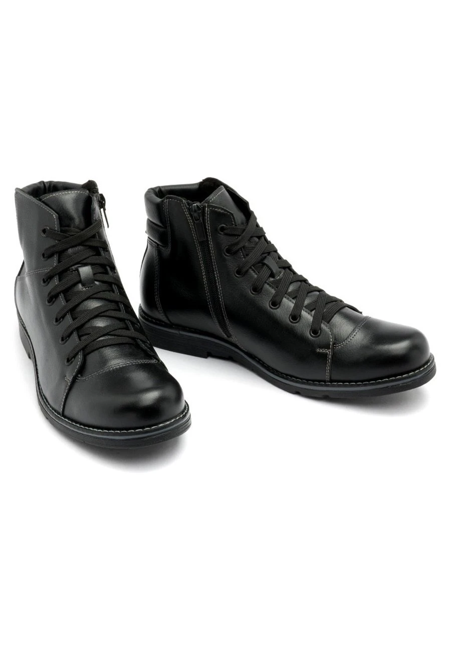 Botines Con Cordones - Black - Imagen 4